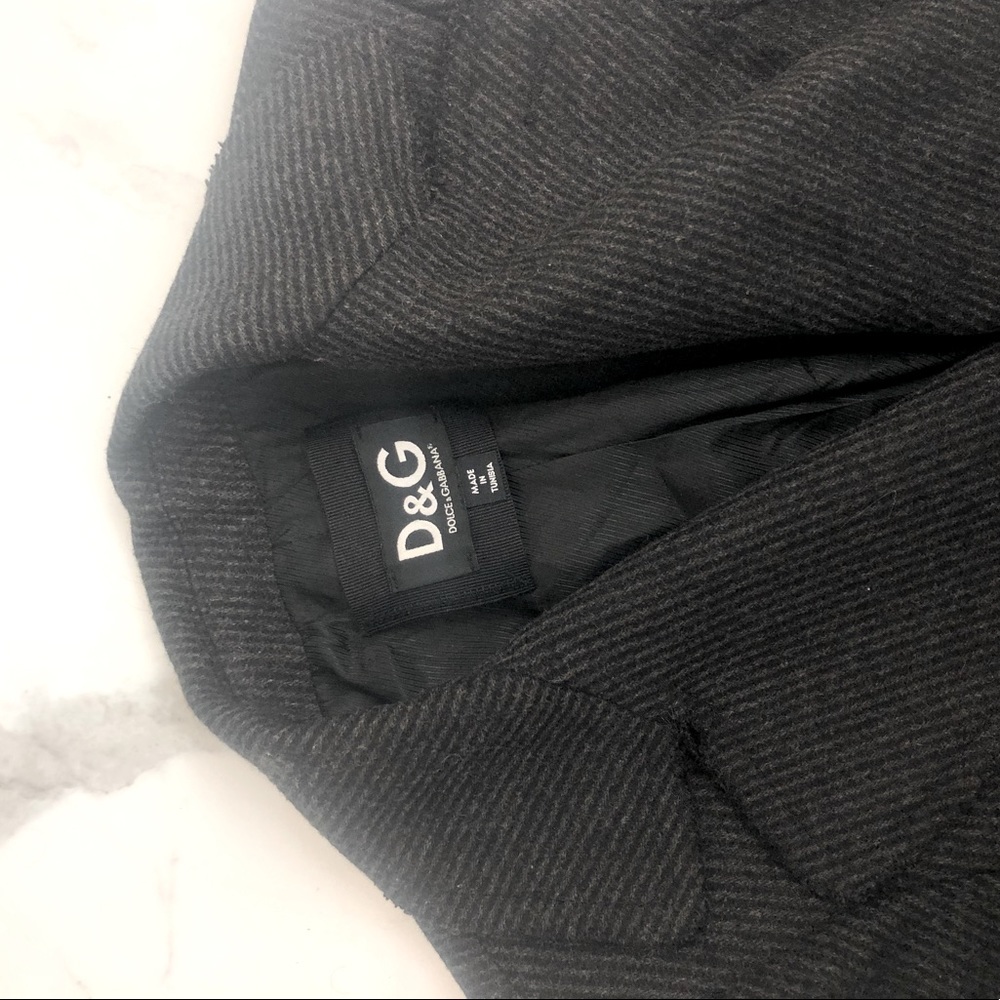 Designer Grey Tweed Fall Jacket/Cropped Blazer